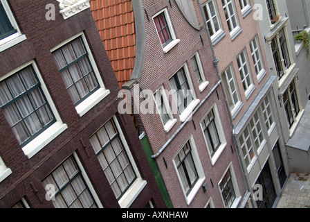 Roomolenstraat e Singel canal street in Amsterdam Foto Stock