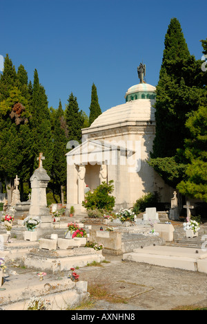 Mausoleo della famiglia Racic a Cavtat Croazia Foto Stock