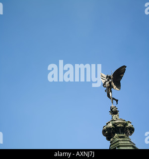 Cupido scultura dettaglio da eros Piccadilly Circus London West End Foto Stock