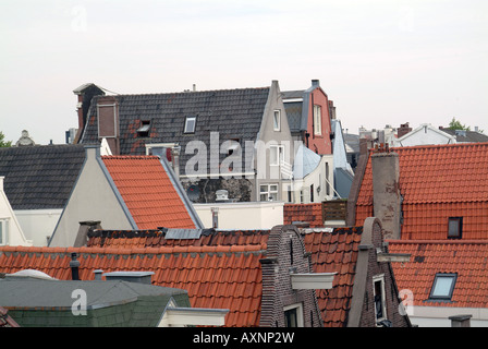 Roomolenstraat e Singel canal street in Amsterdam Foto Stock