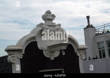 Roomolenstraat e Singel canal street in Amsterdam Foto Stock