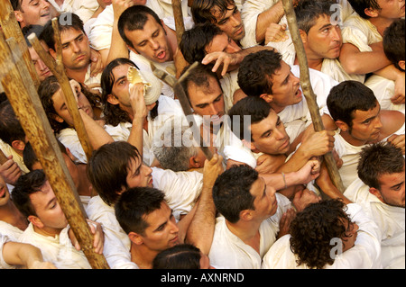 Mori e Cristiani di lotta che a Pollensa, Maiorca Foto Stock