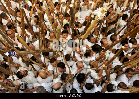 Mori e Cristiani di lotta che a Pollensa, Maiorca Foto Stock