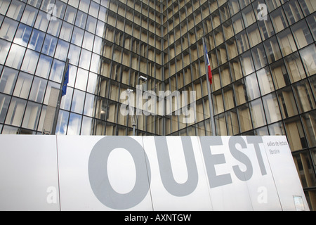 Bibliotheque Nationale de France, Fr. Mitterrand Library, Parigi, Francia Foto Stock