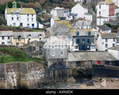 Vista del porto Issac da hill, Cornwall, Inghilterra Foto Stock