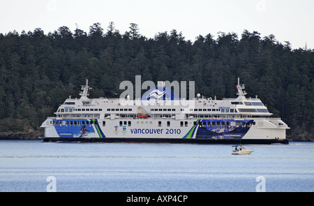 Primo giorno di servizio per BC "costiera" rinascimentale navi operanti tra Namaimo e Vancouver British Columbia Foto Stock