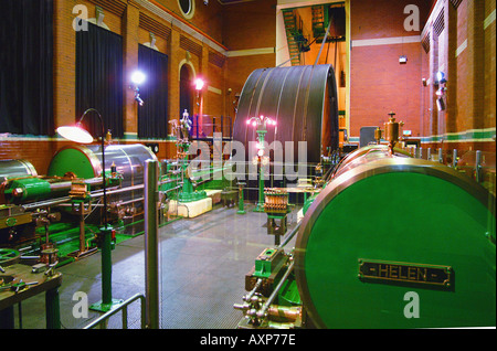 Motore a vapore Trencherfield museo del mulino Wigan Pier North West England Regno Unito Europa Foto Stock