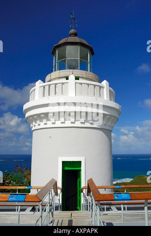 Il faro di Fajardo situato in Las Cabezas de San Juan Nature Center in Fajardo Puerto Rico Foto Stock