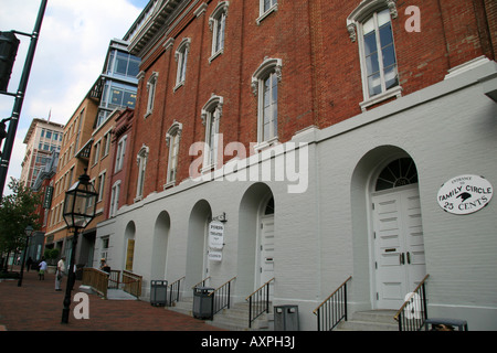 Il Teatro di Ford, 10th Street a Washington DC. Il presidente Abraham Lincoln è stata sparata qui il 14 aprile 1865. Foto Stock