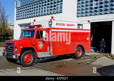 Nanaimo fuoco e al dipartimento di soccorso BC Canada Foto Stock