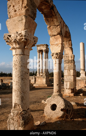 Medio Oriente il Libano Bekaa valley Aanjar Umayyad rimane Foto Stock
