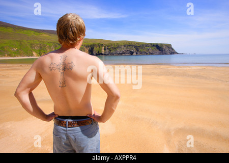 Godersi il mare Foto Stock