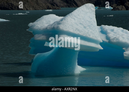 Viste di Uppsala Glaciar, El Calafarte,Parque de ghiacciai National,Montagne Andine,l'Argentina,America del Sud Foto Stock