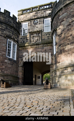 Ottobre 2006 Skipton North Yorkshire Regno Unito Skipton Castle entrata principale Foto di Richard Wayman Foto Stock