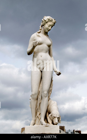 Leveque Louis Auguste Nymphe Paris Jardin des Tuileries Francia Foto Stock