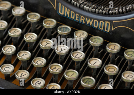 Macchina da scrivere Underwood Foto Stock