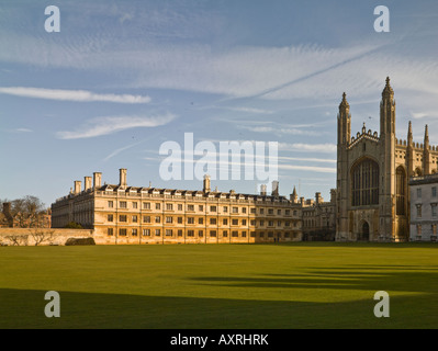 Antica Corte, Clare College di Cambridge e west end di cappella, King's College Foto Stock