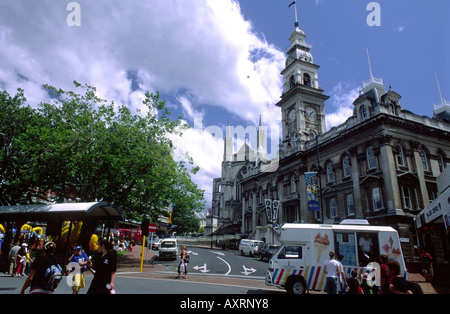 Dunedin l'Ottagono Centro Citta' Otago Isola del Sud della Nuova Zelanda Foto Stock