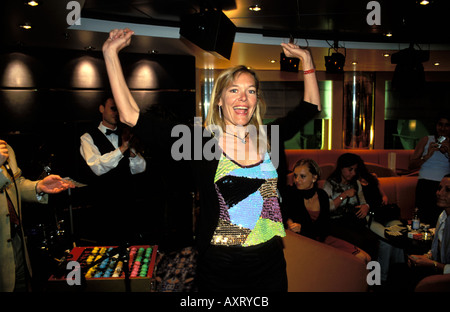 Bingo notte sulla nave da crociera MSC Lirica Foto Stock