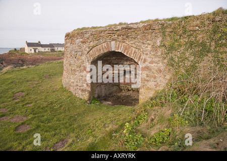 Fornace di calce al St Brides, Pembrokeshire, Galles. Foto Stock