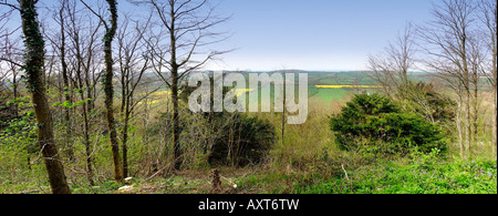 Inghilterra midlands shropshire vista apedale da Wenlock Edge Foto Stock