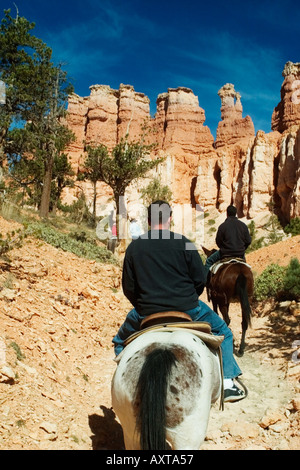 Equitazione Bryce Canyon dello Utah Foto Stock