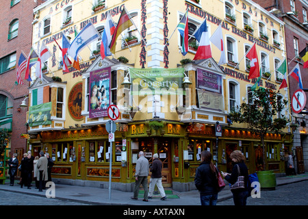 Temple Bar Irish Pub e Hotel nel centro della città di Dublino Irlanda Foto Stock