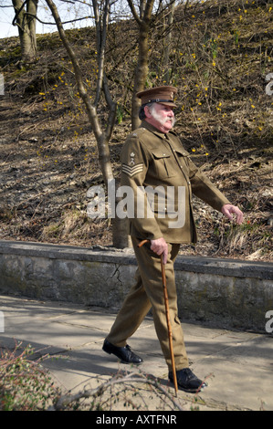 Crich forties weekend Peak District Derbyshire England Regno Unito Foto Stock