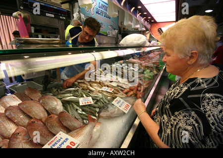 mercato del pesce Foto Stock