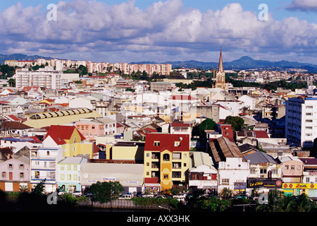 Skyline di Fort de France, isola di Martinica, Piccole Antille, French West Indies, dei Caraibi e America centrale Foto Stock