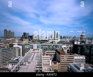 Elevato livello scatto panoramico della città di Londra Foto Stock