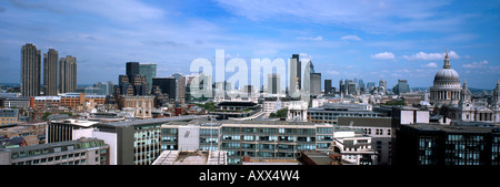 Elevato livello scatto panoramico della città di Londra Foto Stock