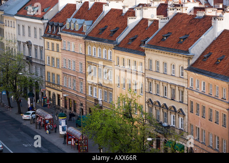 Case colorate della Città Vecchia (Stare Miasto), Varsavia, Polonia, Europa Foto Stock