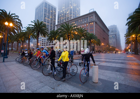 Ambasciatori della sostenibilità ambientale tour in bicicletta 2006, California Foto Stock