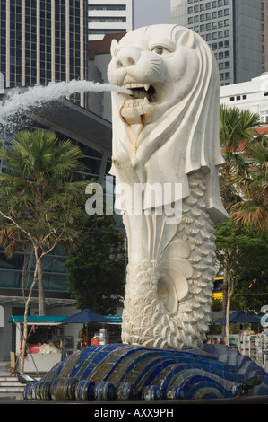 Il Merlion, Singapore il simbolo nazionale, Singapore, Sud-est asiatico Foto Stock