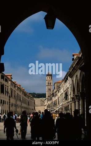 Gate, Dubrovnik, Dalmazia, Croazia, Europa Foto Stock