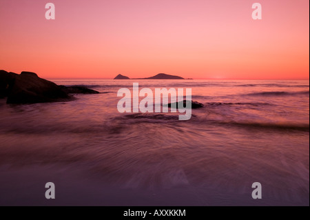 Tramonto al Whiskey Beach, Wilsons Promontory, Victoria, Australia Foto Stock