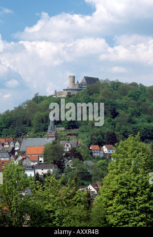 Biedenkopf, Schloß, Gesamtanlage von Süden Foto Stock