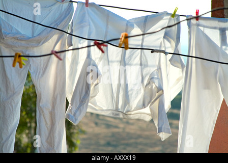 Messico vestiti appesi stendibiancheria Foto Stock