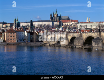 Prag, Hradschin, Stadtansicht Foto Stock