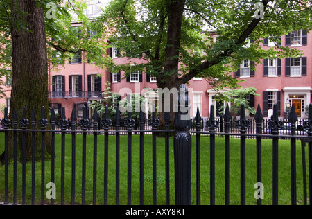 Louisburg Square, Beacon Hill, Boston, Massachusetts, STATI UNITI D'AMERICA Foto Stock