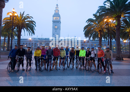 Ambasciatori della sostenibilità ambientale tour in bicicletta 2006, California Foto Stock