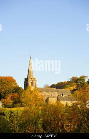 St Michaels chiesa in Hathersage nel distretto di Peak Derbyshire Foto Stock