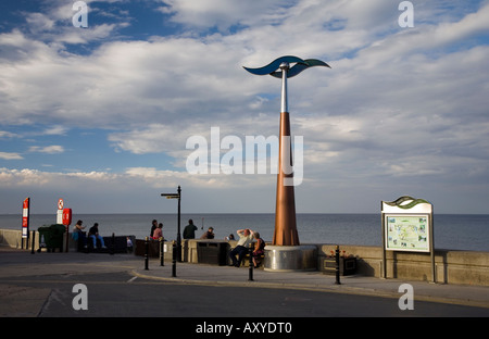 A Makrer Hornsea alla fine della Trans Pennine Trail nel Hornsea Yorkshire Foto Stock