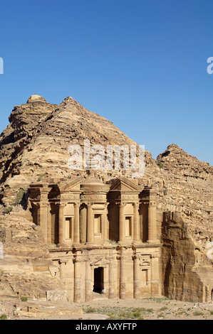 Al Deir (Ed Deir) (monastero), Petra, Sito Patrimonio Mondiale dell'UNESCO, Giordania, Medio Oriente Foto Stock