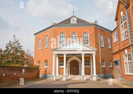 Storico in mattoni costruito Unitarian Cappella Ottagono Norwich Foto Stock