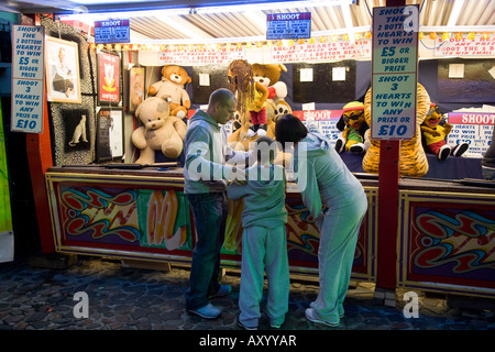 Shooting Gallery Stokesley Fiera di Settembre North Yorkshire Foto Stock