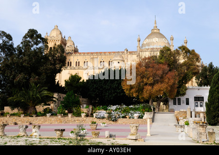 L' Acropolium, Cattedrale di St Louis, Byrsa Hill, Cartagine Tunisia Foto Stock