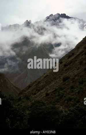 Il cammino degli Inca alla scoperta di Machu Picchu Foto Stock