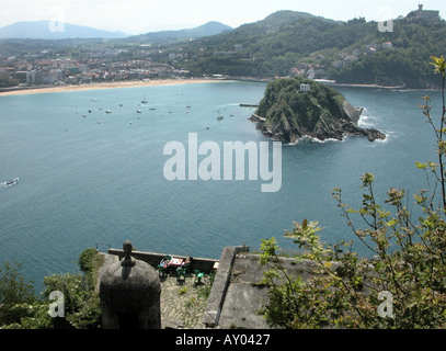 Bahia de la Concha San Sebastian in Spagna Foto Stock